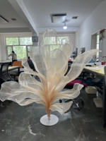 Fleurs géantes artisanales de style luxueux avec support, décoration florale pour mariage et fournitures pour la décoration de mariage, fleurs artificielles