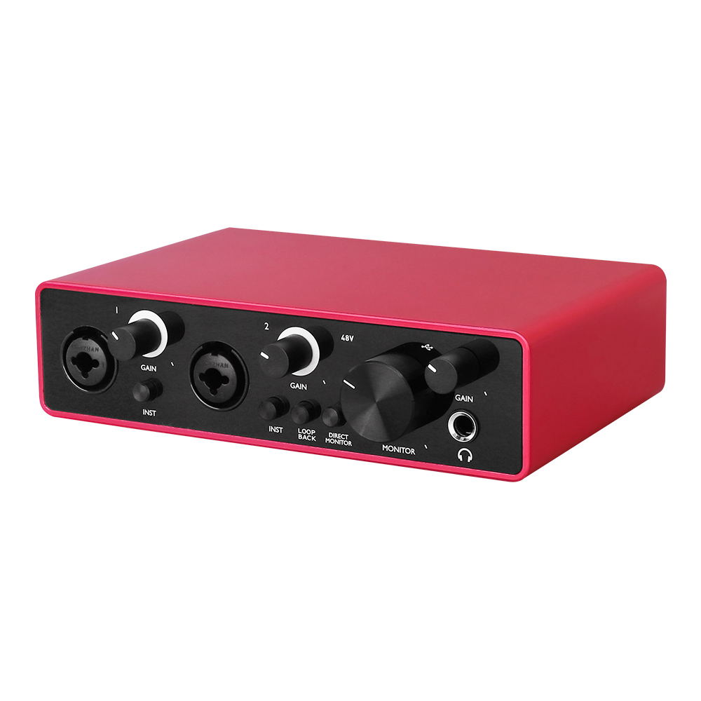 N-AUDIO X2 2-канальная профессиональная студийная звуковая карта ASIO аудио интерфейс для студийной записи видео и осветительного оборудования
