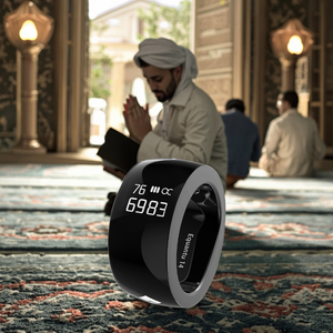 <b>Digital</b> Tasbih Zikr Compter Umrah Gifts Azan Alarm <b>Clock</b> Islamic Arabic Qibla Zikr Tasbeeh Counter - Product Image 1