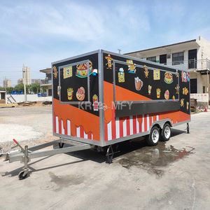 Camions de cuisine mobiles en acier inoxydable 2025, camions de pizza et de hamburgers personnalisés, chariots, traiteurs, remorques alimentaires - Product Image 6