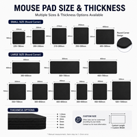 Tapis de souris de jeu personnalisé avec logo, antidérapant, en caoutchouc naturel, avec bords cousus, grand tapis de souris personnalisé pour le bureau et la maison