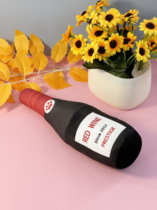 Jouet interactif pour chiot en peluche imprimé, en forme de bouteille de vin, écologique, sonore et amusant, pour usage intérieur – Vente chaude - Product Image 5
