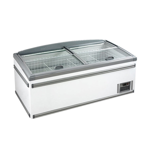 Thương mại sâu Châu Âu đảo Tủ đông Ice Cream hiển thị tủ lạnh trượt Cửa kính thiết bị làm lạnh - Product Image 6