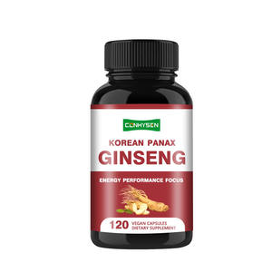OEM ODM Premium Koreaans Rood <span class=keywords><strong>Ginseng</strong></span> Poeder Maca Wortel Capsules voor Mannenverbetering Niet voor Zwangere Vrouwen voor Volwassenen - Product Image 1