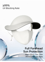 Masque facial en soie glacée Meiyang style coréen, chapeau de protection solaire respirant antibactérien 7A à large bord pour sports de plein air OEM/ODM