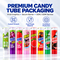 Tubes d'emballage alimentaire en aluminium et plastique haute barrière sans BPA 150 ml avec bouchon à vis, contenants personnalisés imprimés UV pour confitures et bonbons