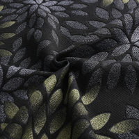 Phoenix noir Doux Haute Entièrement Polyester Tricoté Jacquard Tissu de Matelas