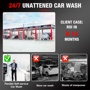Máquina de <span class=keywords><strong>Lavado</strong></span> de Autos de Autoservicio de Alta Presión Comercial de Alta Potencia, Identifica Idiomas y Monedas de Varios Países - Product Image 5