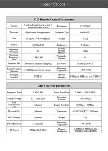 Skydroid G20 2.4G/<span class=keywords><strong>5</strong></span>.8G telecomando Dual-Band 30km con ricevitore GR01 Display da 7 pollici - Product Image 6