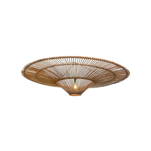 Rattan Ceiling <b>Light</b> Led Living Room Bedroom <b>Dining</b> Room Guesthouse Hotel Southeast Asian Style Wabi Sabi Retro - Product Image 3