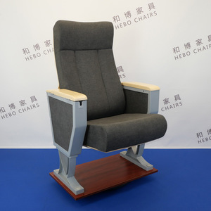 Chaise d'auditorium Manwa Expo HB665-2 grise avec accoudoirs pour hôpital et école - Product Image 5