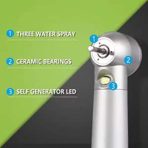 Hot Verkoop 2 En 4 Holes <span class=keywords><strong>Super</strong></span> Koppel Standaard Hoofd Led Handstuk E-Generator Lucht Turbine Drukknop Voor Tandarts Tandheelkundige Handstuk - Product Image 2