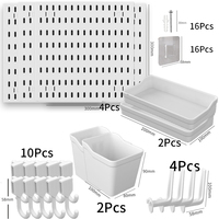 Support mural de rangement personnalisé avec plateaux de rangement, solution d'étagères murales gain de place pour salle de bain, garage, salon, rangement de vêtements et sacs