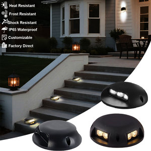 Luz LED de aluminio IP65 para escaleras de jardín, DC12V 2-8W, lámpara exterior para escalones 4000K/6500K/3000K, iluminación para patio, terraza, pared, camino, valla - Product Image 1