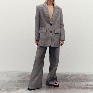 <span class=keywords><strong>Pantaloni</strong></span> in <span class=keywords><strong>Lino</strong></span> di Alta Qualità per <span class=keywords><strong>Donna</strong></span>, Nuovo Stile, Traspiranti, <span class=keywords><strong>100</strong></span>% <span class=keywords><strong>Lino</strong></span> e Cotone, Vita Alta, <span class=keywords><strong>Pantaloni</strong></span> da Completo - Product Image 5