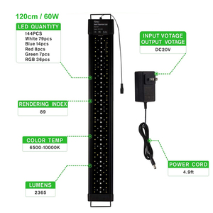 Luz <span class=keywords><strong>LED</strong></span> <span class=keywords><strong>programable</strong></span> para <span class=keywords><strong>acuario</strong></span>, luz de pecera de planta de espectro completo con <span class=keywords><strong>pantalla</strong></span> de ajuste LCD, Amanecer, puesta de sol para luces de <span class=keywords><strong>acuario</strong></span> - Product Image 5