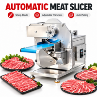 Machine à trancher la viande fraîche automatique professionnelle, épaisseur réglable, pour bœuf, agneau, porc, pour la préparation des aliments en restaurant