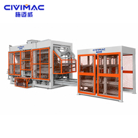 Machines à fabriquer des briques de grande capacité QT15-15S, machine à blocs de ciment entièrement automatique, machine à pavés en béton, machine à briques entrecroisées PLC