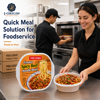 Mie Daging Sapi Beku Pedas 350g Siap Panaskan di Microwave, Makanan Praktis untuk Retail & Private Label