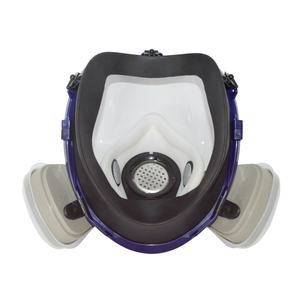 Masque respiratoire industriel intégral en silicone anti-poussière avec double filtre - Product Image 6