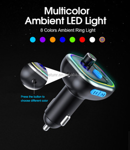 AGETUNR T49c <span class=keywords><strong>el</strong></span> Mp3 Player BT <span class=keywords><strong>5</strong></span>,0 libre de mano tipo-C de carga rápida para Navidad regalo coche FM Transmisor - Product Image 2