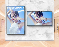 Super Slim 20mm Épaisseur UHD 49 Pouces LED TFT LCD Affichage Publicité Signalisation Vidéo Moniteur 400nit 700nit Boîtier Métallique