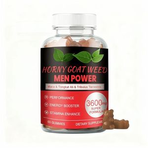 OEM メンズ エナジーブースター 栄養補助食品 グミ ホルニーゴートウィード マカ トリブルス テレスリス ソフトキャンディ ビタミン - Product Image 5