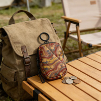 Porte-monnaie matelassé mini personnalisé en sublimation, haute qualité, mignon, pour pièces de monnaie, avec fermeture éclair en nylon pour rouge à lèvres