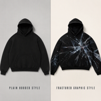Sweat à capuche Original pour Nomad Abstract Map, noir, style streetwear printanier, pour la vente en gros et la personnalisation ODM