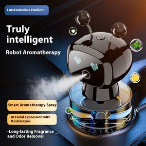 Ambientador Automático para Coche con <span class=keywords><strong>Robot</strong></span> Inteligente con IA, Máquina de Fragancia Automática, Botella de Perfume para Desodorizar el Interior del Coche - Product Image 5