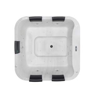 Bains à remous en bois et jacuzzis Baignoire de jardin carrée extérieure Air extérieur 5 personnes Baignoire en bois acrylique avec chauffage - Product Image 2