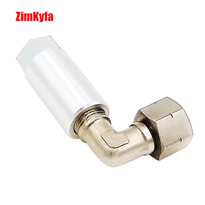 Adaptateur de manomètre de pression de rail de carburant et raccord pivotant à 90 degrés en alliage d'aluminium OEM pour valve Schrader de port de service Ford - Product Image 2
