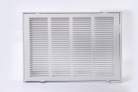 Grille de ventilation carrée moderne pour système CVC, en plastique et acier, pour extérieur, salon, sous-sol - Durable