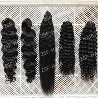 Cheveux humains bouclés bruts birmans en gros pour tresses au crochet (Miracle Knots) # Extensions pré-bouclées couleur Piano Highlight P4/27 pour femmes noires