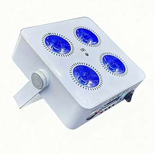 Projecteur LED PAR 4x18W RGBWA UV 6-en-1 sans fil sur batterie DMX, mini projecteur de fête sans fil 2.4G - Product Image 2