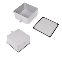 Boîte de jonction étanche en PVC LEDES pour extérieur, boîtier de câblage électrique homologué ETL, boîte de câblage étanche en plastique