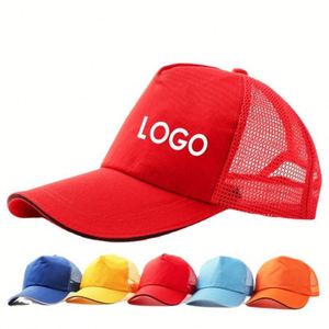Gorra Trucker Deportiva Unisex Personalizada de Lona, Lisa, para Bordar, de 5 Paneles, Transpirable, Impermeable, Estilo Hip Hop, para Verano y Aire Libre - Product Image 1