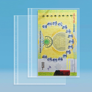Hojas de plástico sin PVC para monedas, hojas transparentes para billetes A4 sin ácido, páginas interiores reemplazables para álbumes de coleccionistas de monedas - Product Image 3
