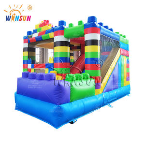 Château gonflable combiné WINSUN pour événements commerciaux et fêtes, ignifuge et imperméable en PVC, installation facile - Product Image 2