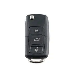 Flip Auto Car Key 3 Buttons 433MHz ID48 Chip Fob Remote Key For VW Passat Skoda FCCID 1J0959753AH