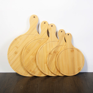 Bandejas de servir de bambú estilo japonés, redondas y cuadradas, para pizza, carne, tabla de cortar de madera, vajilla de cocina para presentación de alimentos - Product Image 4