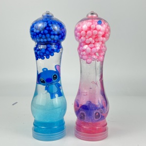 Vente en gros de jouets slime au design simple, à haute transmission, avec texture extra-extensible et transparente, et boule en mousse - Product Image 1