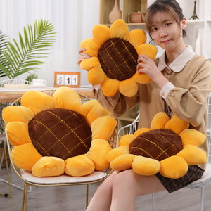 Cuscino a Forma di Girasole, Peluche in Cotone PP, Cuscino per Schienale Auto, 31cm-50cm, Accessorio per Foto, Regalo di Compleanno - Product Image 3