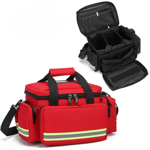 आपातकालीन बैग, प्राथमिक सहायता बैग खाली, आपातकालीन प्रतिवादी आघात बैग, कई डिब्बे किट वाहक के साथ आपातकालीन प्रतिक्रिया बैग मेडिकल बैग - Product Image 1