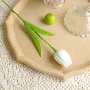 Tulipani Artificiali in PU Economici all'Ingrosso, Effetto Realistico, 32cm, Blu e Neri, per Decorazione Casa e Ufficio - Product Image 5