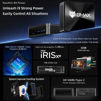 Mini PC BMAX B9 Power Win 11 32 Go + 1 To Intel Core i9-12900H Prise en charge de la sortie 3 moniteurs Bmax Mini PC