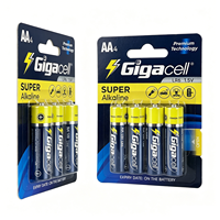 Batterie de télécommande 1.5V AA Marque OEM Cellule sèche LR6 super alcaline