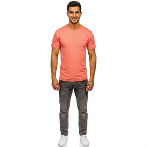 T-shirt personnalisé Premium 100% coton uni à manches courtes Noir Blanc Tee-shirt d'été surdimensionné T-shirt de haute qualité pour hommes - Product Image 1