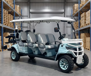 Voiturette de golf électrique tout-terrain nouvelle conception, 5-6 places, 72V, freins à disque avant, certifiée CE, vitesse 30-50 km/h, autonomie 90 km, pneus 14 pouces - Product Image 3