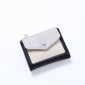 YY Summer Color PU Bifold Credit <b>Card</b> <b>Holder</b> Minimalist Zipper Coin Pocket Slim Minimalist <b>Card</b> <b>Holder</b> <b>Wallet</b> <b>for</b> Gifts - Product Image 3